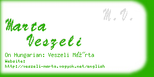 marta veszeli business card